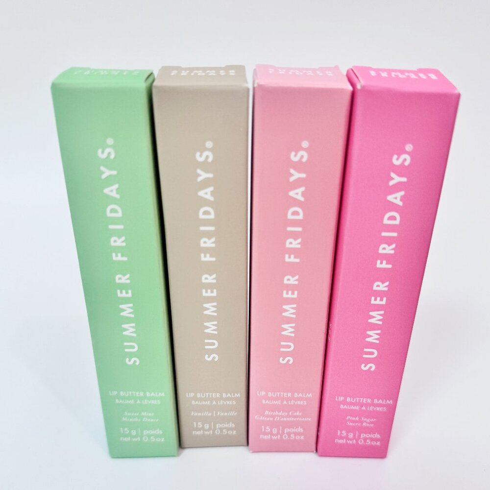 Mix 4 colors/Summer Fridays Lip Butter Balm - Conditioning Lip Balm and Lip Mask